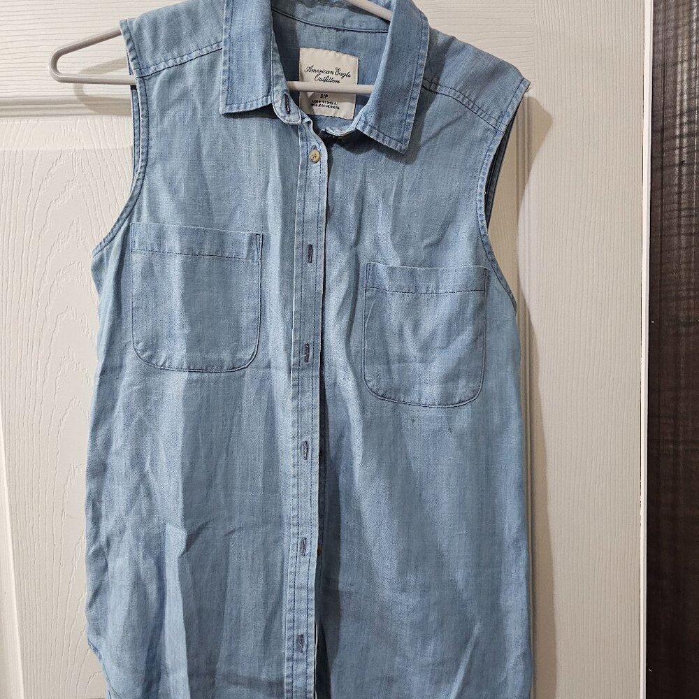 American Eagle Women's Button Size Sm
